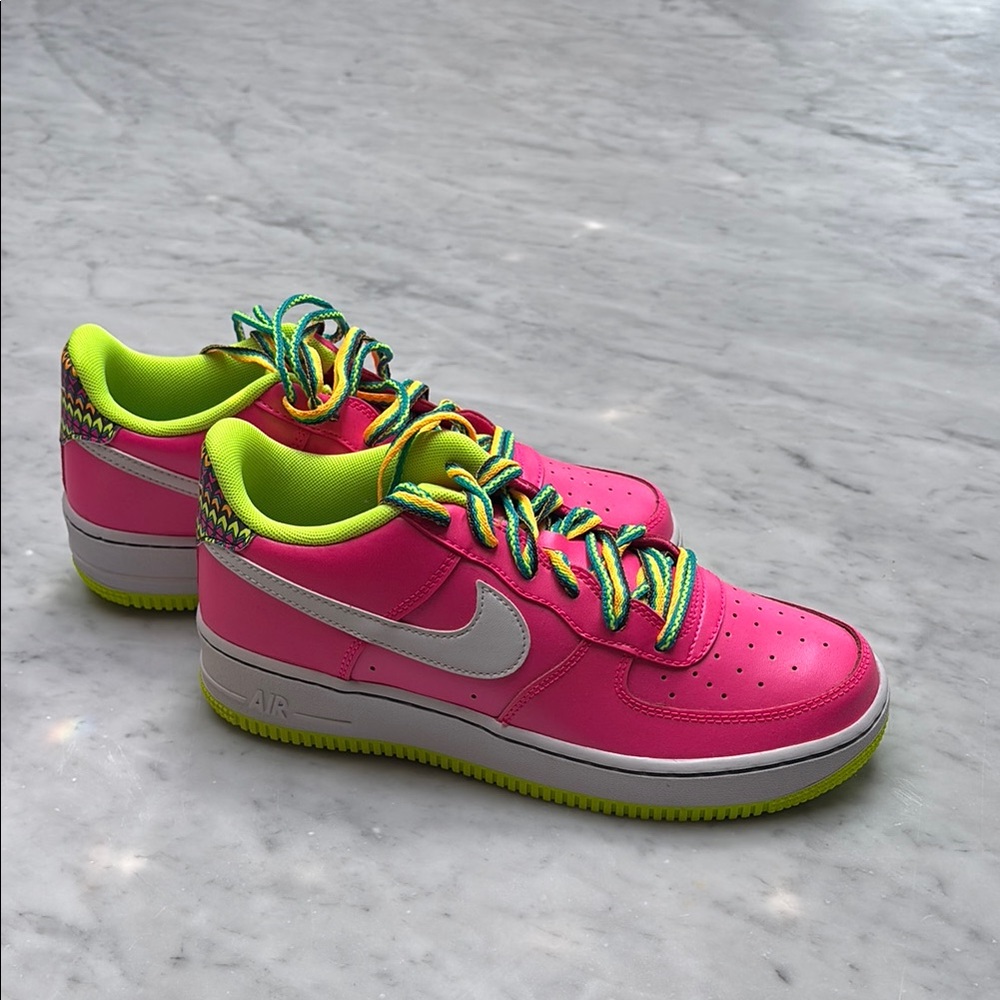 Nike pink volt Air Force